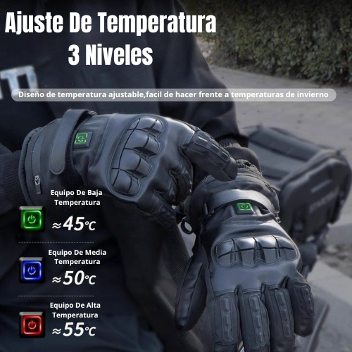 Guantes Calefactables Inteligentes 3 Niveles De Calor